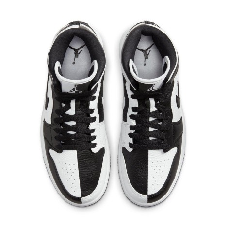 Jordan 1 Mid Split Black White (W)