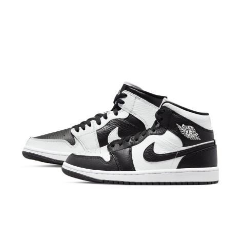 Jordan 1 Mid Split Black White (W)