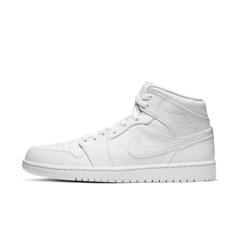 Jordan 1 Mid Triple White (2020)