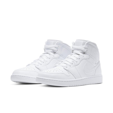 Jordan 1 Mid Triple White 2.0 (2020)