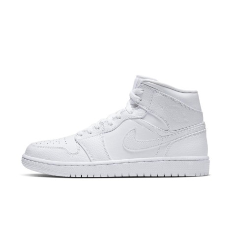 Jordan 1 Mid Triple White 2.0 (2020)