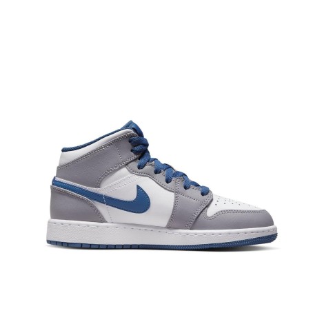 Jordan 1 Mid True Blue Cement (GS)