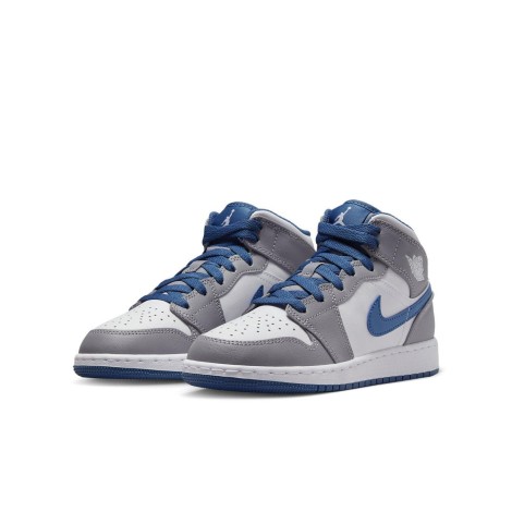 Jordan 1 Mid True Blue Cement (GS)