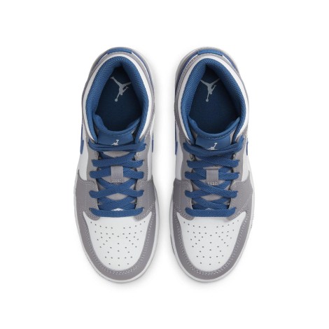 Jordan 1 Mid True Blue Cement (GS)