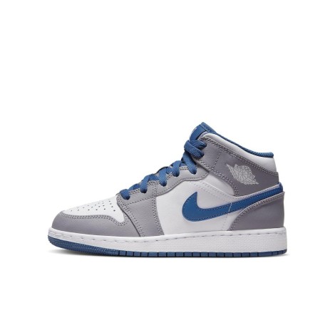 Jordan 1 Mid True Blue Cement (GS)