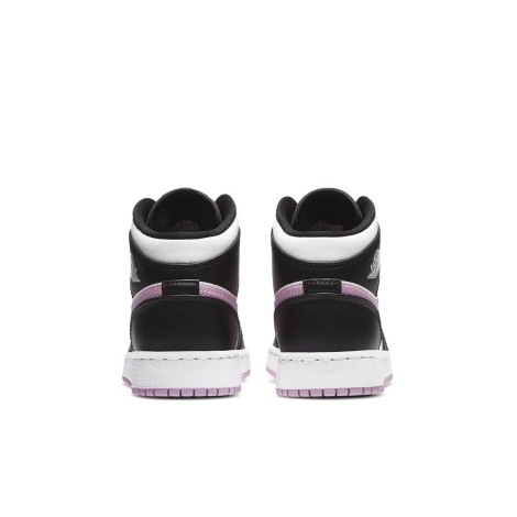 Jordan 1 Mid White Black Light Arctic Pink (GS)