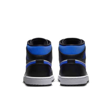 Jordan 1 Mid White Black Racer Blue