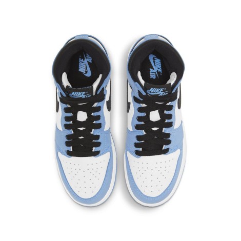 Jordan 1 Retro High White University Blue Black (GS)