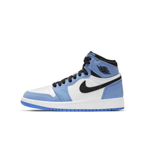 Jordan 1 Retro High White University Blue Black (GS)