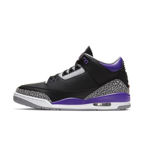 Jordan 3 Retro Black Court Purple