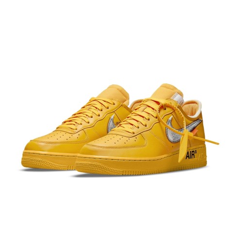 Nike Air Force 1 Low Off-White University Gold Metallic Silver