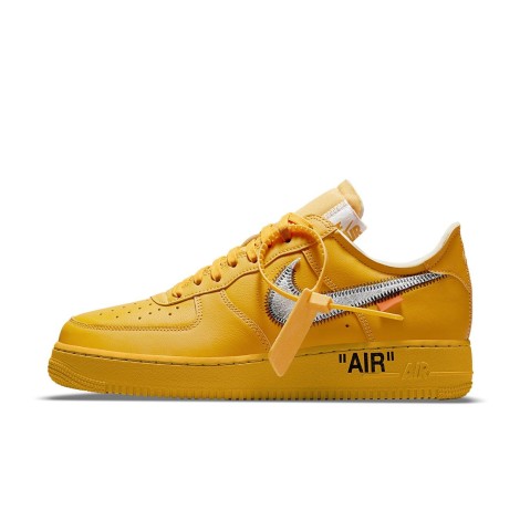 Nike Air Force 1 Low Off-White University Gold Metallic Silver