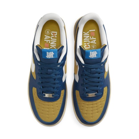 Nike Air Force 1 Low SP Undefeated 5 On It Blue Yellow Croc