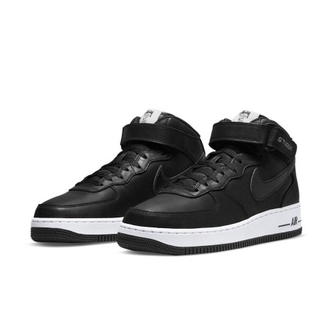 Nike Air Force 1 Mid Stussy Black White