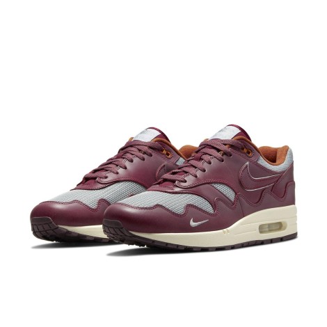 Nike Air Max 1 Patta Waves Rush Maroon (with Bracelet)