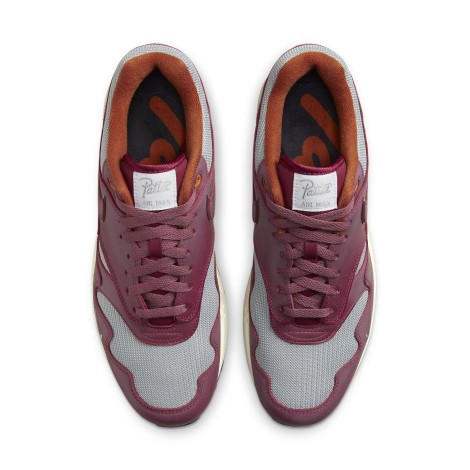 Nike Air Max 1 Patta Waves Rush Maroon (with Bracelet)