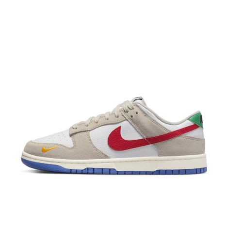 Nike Dunk Low Light Iron Ore Red Blue