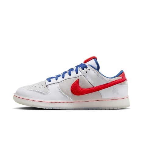 Nike Dunk Low Retro PRM Year of the Rabbit White Crimson Varsity Royal