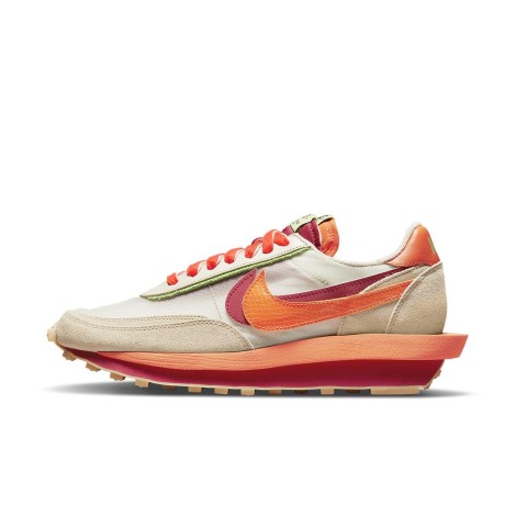 Nike LD Waffle sacai CLOT Net Orange Blaze