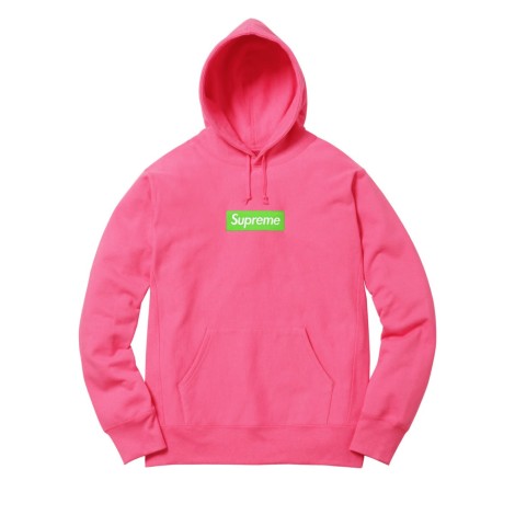 Supreme Box Logo Hooded Sweatshirt (FW17) Magenta