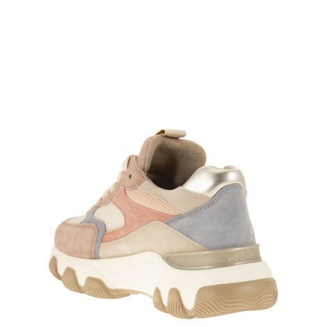 HOGAN SNEAKERS HYPERACTIVE ROSA, BEIGE, AZZURRO  HXW5400DG60NO50VA9