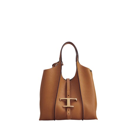 TOD'S SHOPPING BAG T TIMELESS IN PELLE MINI MARRONE XBWTSBA9100Q8ES410