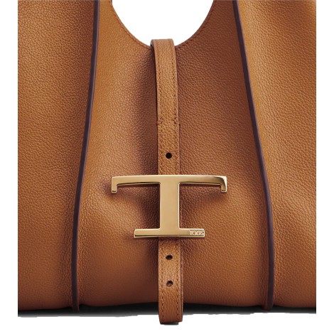 TOD'S SHOPPING BAG T TIMELESS IN PELLE MINI MARRONE XBWTSBA9100Q8ES410