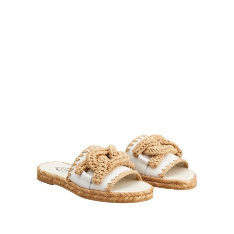 TOD'S SANDALO KATE IN PELLE BIANCO XXW17K0GR40MIDB015