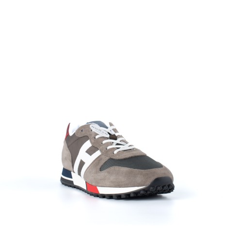 Sneakers H383 in pelle scamosciata grigia