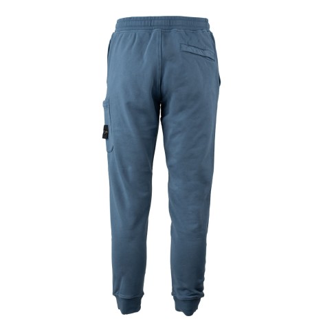 Pantalone in felpa avio con taschino laterale