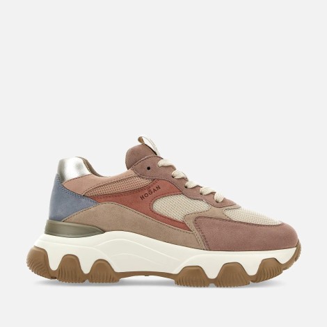 Sneakers Hyperactive in pelle scamosciata beige