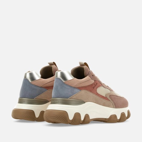 Sneakers Hyperactive in pelle scamosciata beige