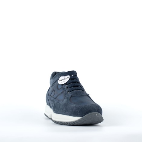 Sneakers Interactive in pelle scamosciata blu