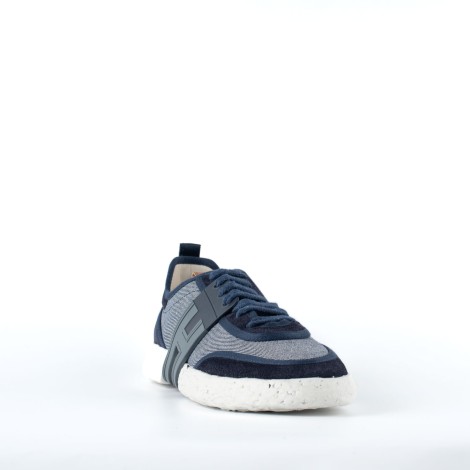 Sneakers 3R in tela blu