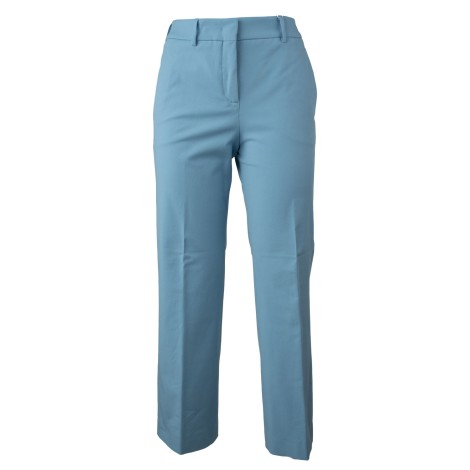 Pantalone in cotone azzurro