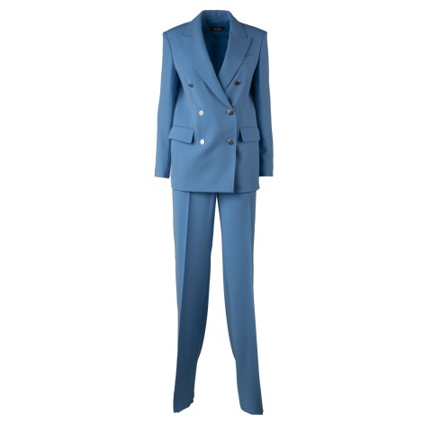 Tailleur doppio petto azzurro