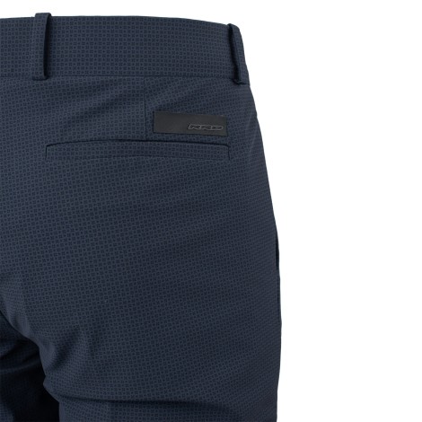 Pantalone in chino e tessuto tecnico fantasia