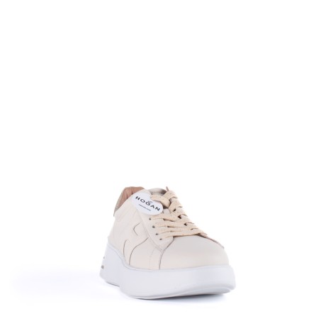 Sneakers H365 Rebel in pelle burro