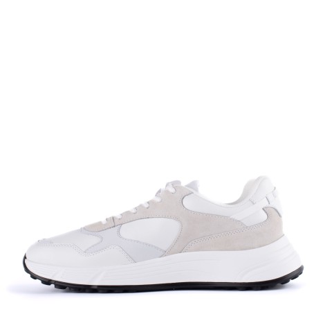 Sneakers Hyperlight in pelle e nabuk bianca