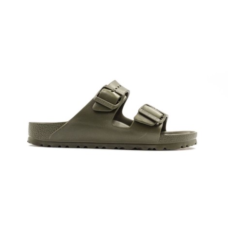 Ciabatta Donna Khaki BIRKENSTOCK Pelle