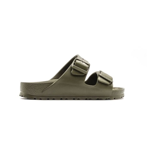 Ciabatta Donna Khaki BIRKENSTOCK Pelle