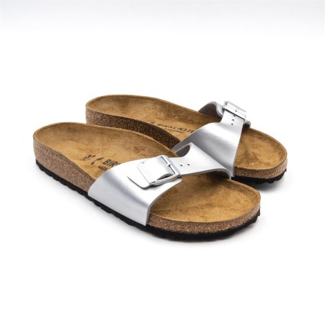 Ciabatta Donna Silver BIRKENSTOCK Pelle