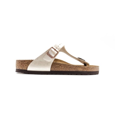 Ciabatta Donna Pearl white BIRKENSTOCK Pelle