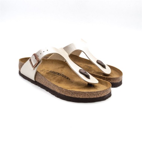 Ciabatta Donna Pearl white BIRKENSTOCK Pelle