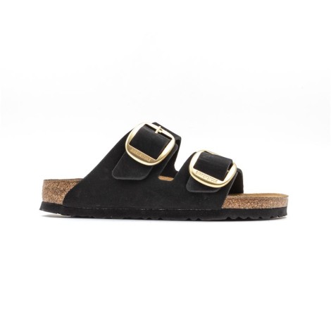 Ciabatta Donna BIG BUCKLE BLACK BIRKENSTOCK Pelle