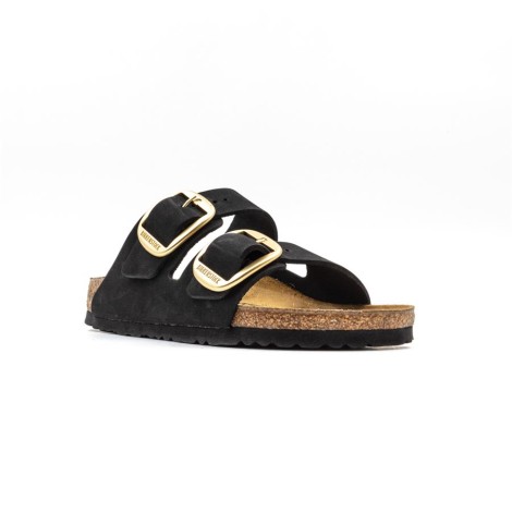 Ciabatta Donna BIG BUCKLE BLACK BIRKENSTOCK Pelle