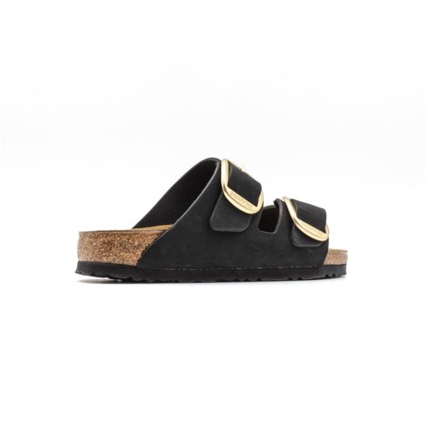 Ciabatta Donna BIG BUCKLE BLACK BIRKENSTOCK Pelle