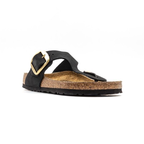 Ciabatta Donna BIG BUCKLE BLACK BIRKENSTOCK Pelle