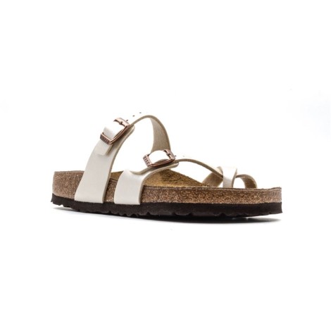 Ciabatta Donna Pearl white BIRKENSTOCK Pelle