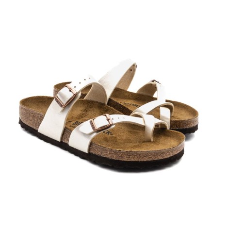 Ciabatta Donna Pearl white BIRKENSTOCK Pelle